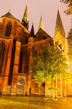 St. Mary's Church in Lubeck. Lubeck, Schleswig-Holstein, Germany