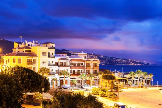 Candelaria panorama at sunrise. Tenerife, Canary Islands, Spain.