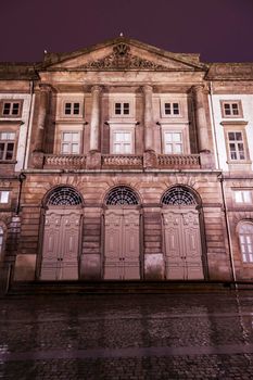 Porto University seen during rainy morning. Porto, Norte, Portugal.