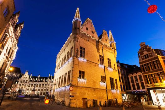 Aldermen's House in Mechelen. Mechelen, Flemish Region, Belgium