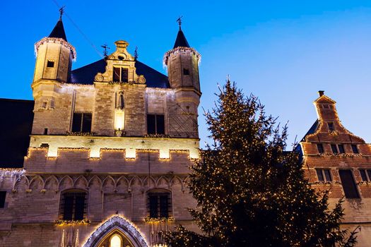 Mechelen City Hall. Mechelen, Flemish Region, Belgium