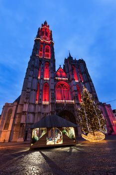 Cathedral of Our Lady in Antwerp. Antwerp,  Flemish Region, Belgium