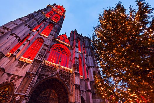 Cathedral of Our Lady in Antwerp. Antwerp, Flemish Region, Belgium