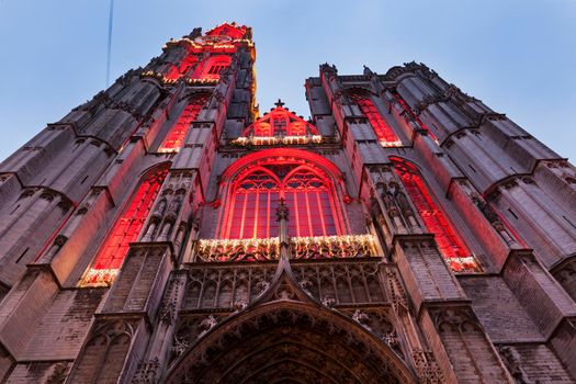 Cathedral of Our Lady in Antwerp. Antwerp, Flemish Region, Belgium