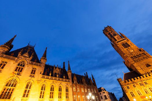 Belfry of Bruges. Bruges, Flemish Region, Belgium