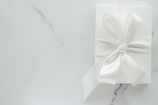 Romantic celebration, lifestyle and holiday present concept - Luxury wedding gifts on marble