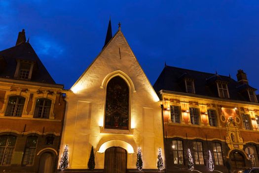 Small Church in the center of Lille. Lille, Nord-Pas-de-Calais, France