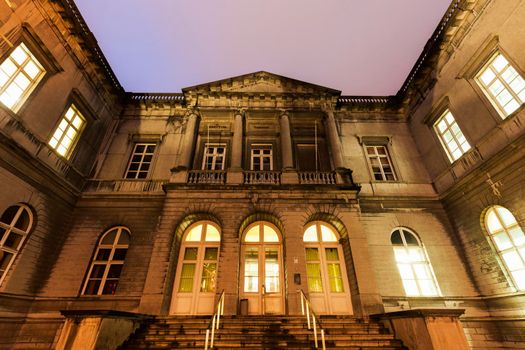 Central Courthouse in Mons. Mons, Hainaut, Wallonia, Belgium.