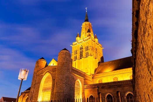 Eglise Notre-Dame Cathedral in Calais. Calais, Nord-Pas-de-Calais-Picardy, France.