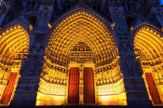 Cathedral of Our Lady of Amiens. Amiens, Nord-Pas-de-Calais-Picardy, France.