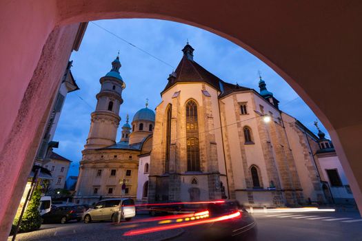 Graz Cahtedral and Katharinenkirche. Graz, Styria, Austria.