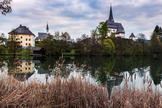 Saints Primus and Felician Church in Maria Worth. Maria Worth, Carinthia, Austria.