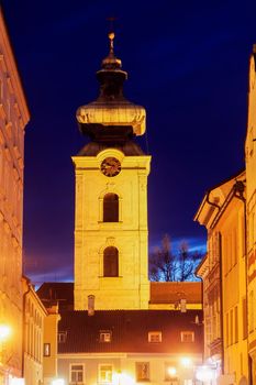 Convent in Ceske Budejovice. Ceske Budejovice, South Bohemia, Czech Republic.