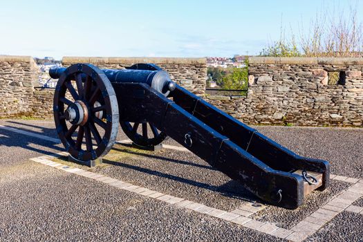 Cannon on the walls of Derry. Derry, Northern Ireland, United Kingdom.