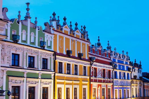 Great Market Square in Zamosc. Zamosc, Lublin, Poland.