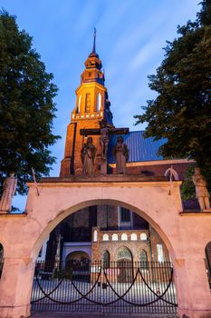 Holy Cross Cathedral in Opole. Opole, Opolskie, Poland.