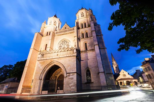 St Benigne Cathedral in Dijon. Dijon, Burgundy, France