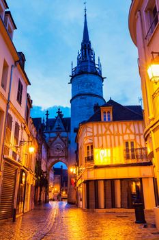 Auxerre Clock Tower. Auxerre, Burgundy, France