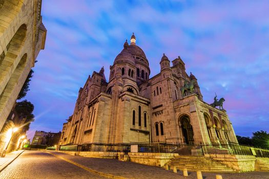 Basilica of the Sacred Heart (Sacre Coeur) in Paris. Paris, France