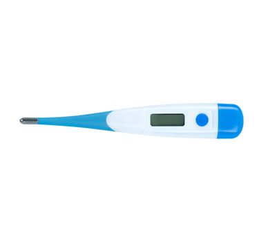 Electronic thermometer isolated on a white background. Medical tool.