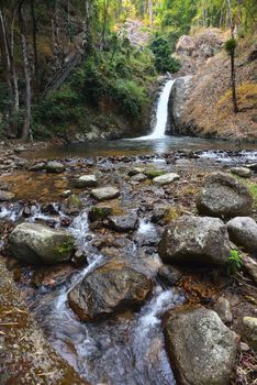 Jae Sorn Waterfall, nature waterfall in Lampang province, Thailand. 