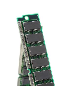 closeup SIMM 72-pin RAM, RAM or Random-access memory is the computer parts.