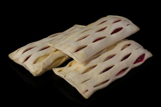 Semi-finished puff pastry. Billets for baking