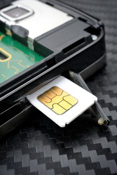 inserting SIM cart to smart phone