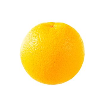 Ripe orange isolated on white background