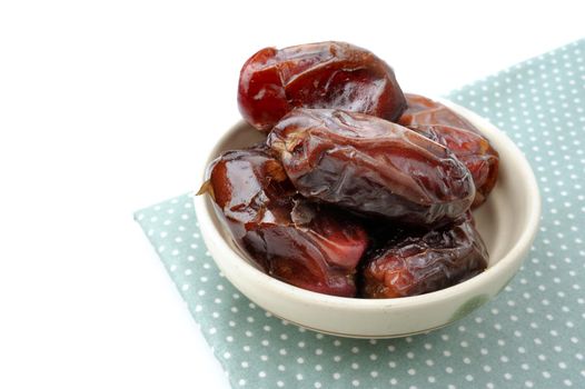 closeup sweet dried dates fruit