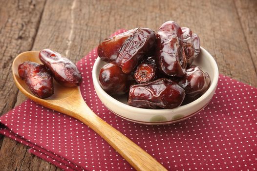 closeup sweet dried dates fruit