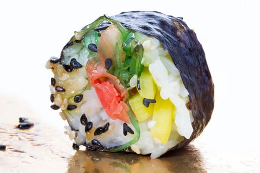 Sushi rolls close-up