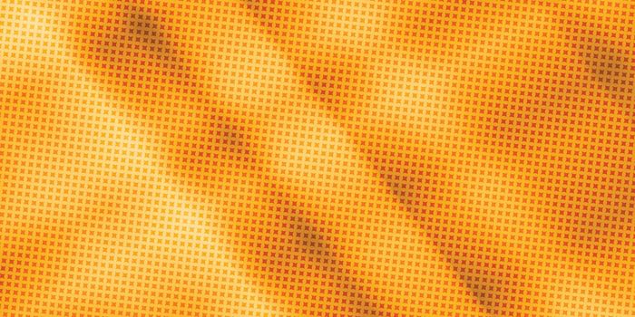 90-s style. Creative illustration in halftone style with orange gradient. Abstract colorful geometric background. Pattern for wallpaper, web page, textures.