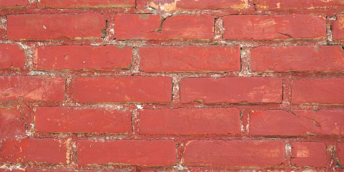 wide 4K red brick wall useful as a background