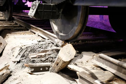 Damaged rail