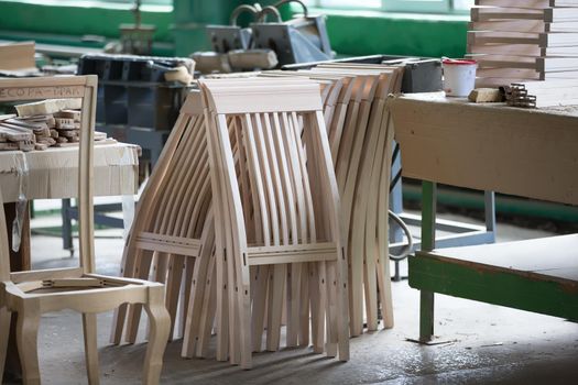 Making chairs.Manufacture of chairs