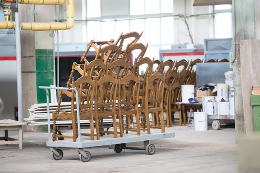Making chairs.Manufacture of chairs