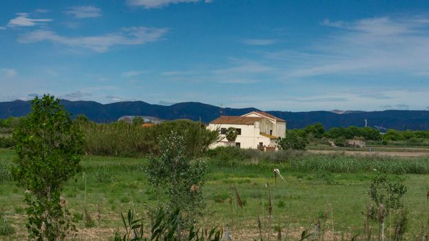 agriculture farm on the outskirts of barcelona in spain.