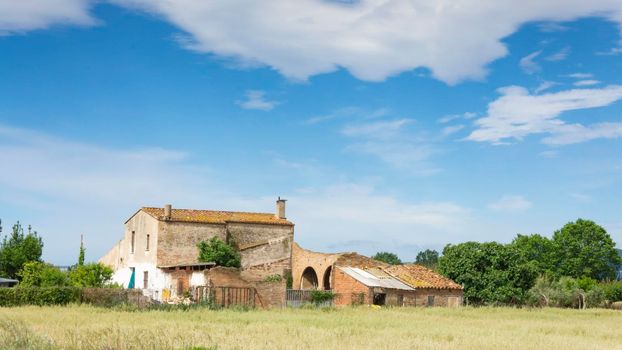 agriculture farm on the outskirts of barcelona in spain.