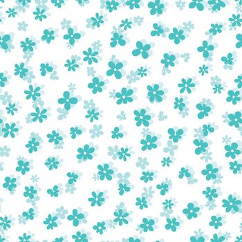 Floral seamless with hand drawn color flowers. Cute summer background. Modern floral compositions. Fashion vector stock illustration for wallpaper, posters, card, fabric, textile.