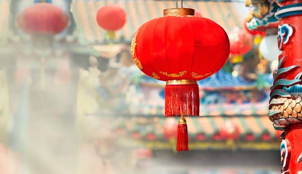 Lanterns in Chinese new year day festival.