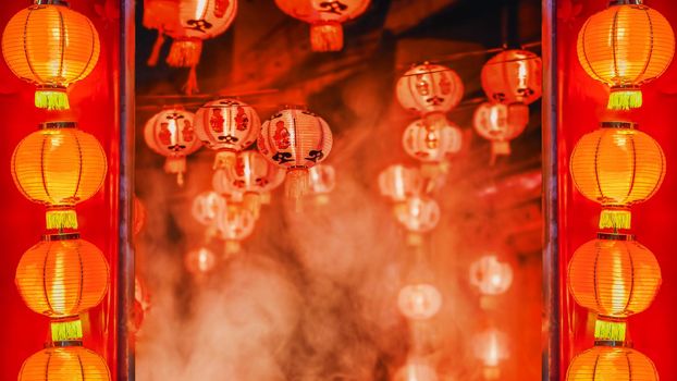 Lanterns in Chinese new year day festival.