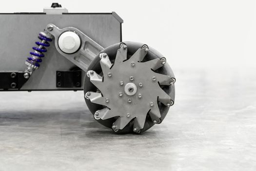 Aluminum Mecanum wheel for robot (Bush type rollers) .