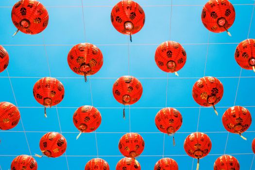 Chinese new year lanterns in china town.