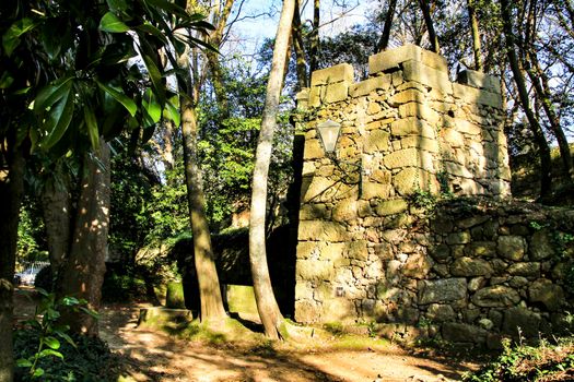 Oporto, Portugal- January 6, 2020: Beautiful and Idyllic Crystal Palace Gardens in Oporto, Porugal