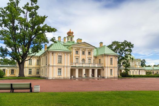 Grand Menshikov Palace was built from 1710 to 1727 in  Oranienbaum, Russia