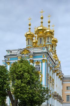 Palace Chapel in Catherine Palace, Tsarskoye Selo, Russia