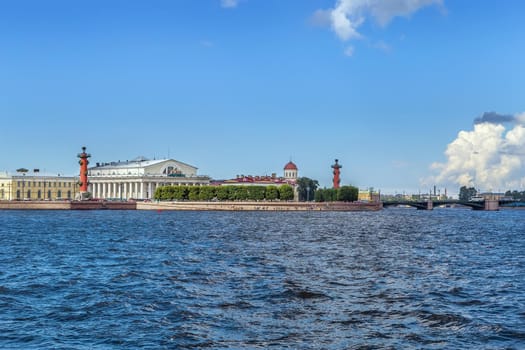 View of Spit of Vasilievsky Island,  Saint Petersburg, Russia
