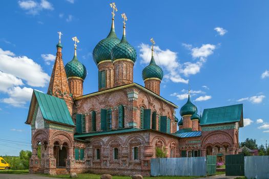 Church of Saint John Chrysostom in temple ensemble in Korovniki in Yaroslavl, Russia