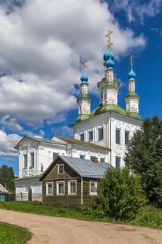 Holy Trinity church in Zelenskaya Rybatskaya Sloboda, Totma, Russia